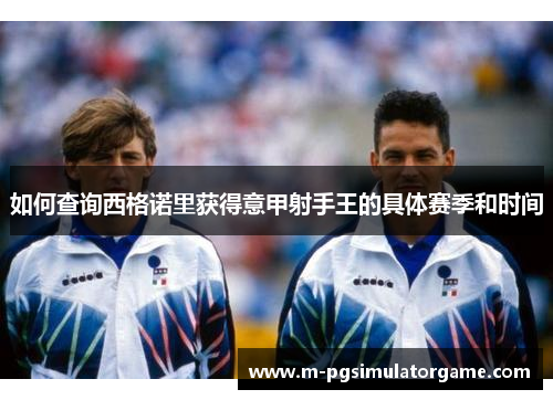 如何查询西格诺里获得意甲射手王的具体赛季和时间